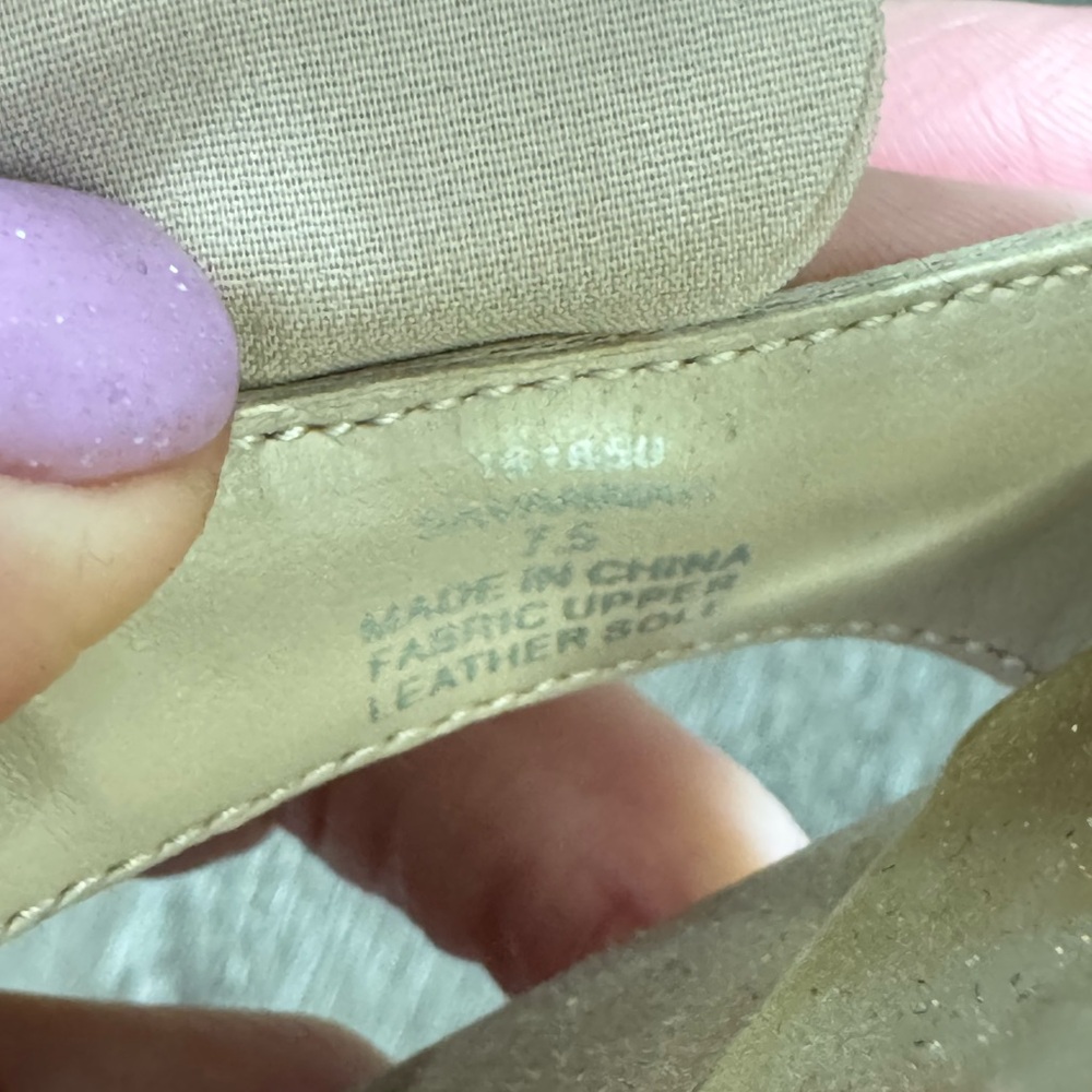 Never Worn Kate Preston Elegant Beige / Champagne Women's Floral Heels 7 1/2 - Picture 12 of 12